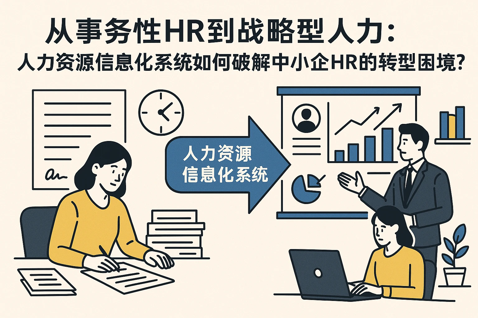 从事务性HR到战略型人力:人力资源信息化系统如何破解中小企HR的转型困境?