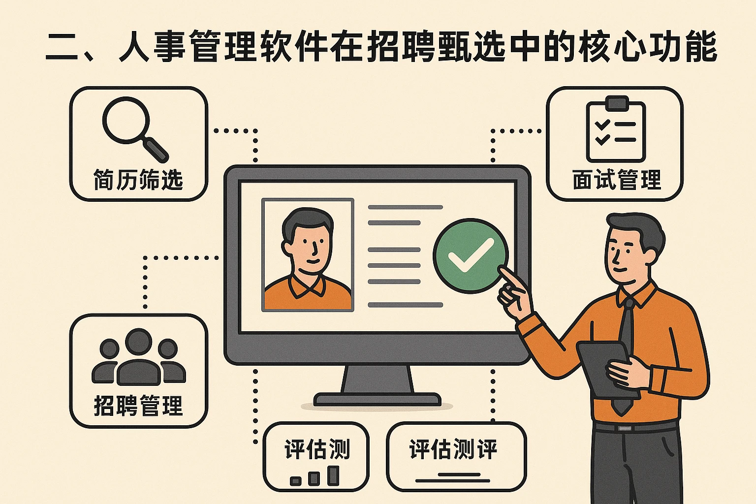 二、人事管理软件在招聘甄选中的核心功能