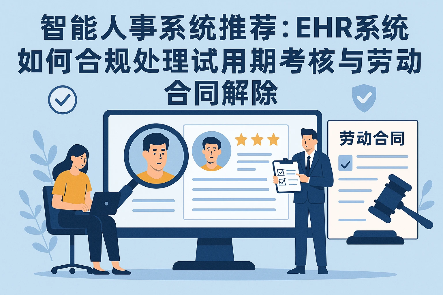 智能人事系统推荐：EHR系统如何合规处理试用期考核与劳动合同解除