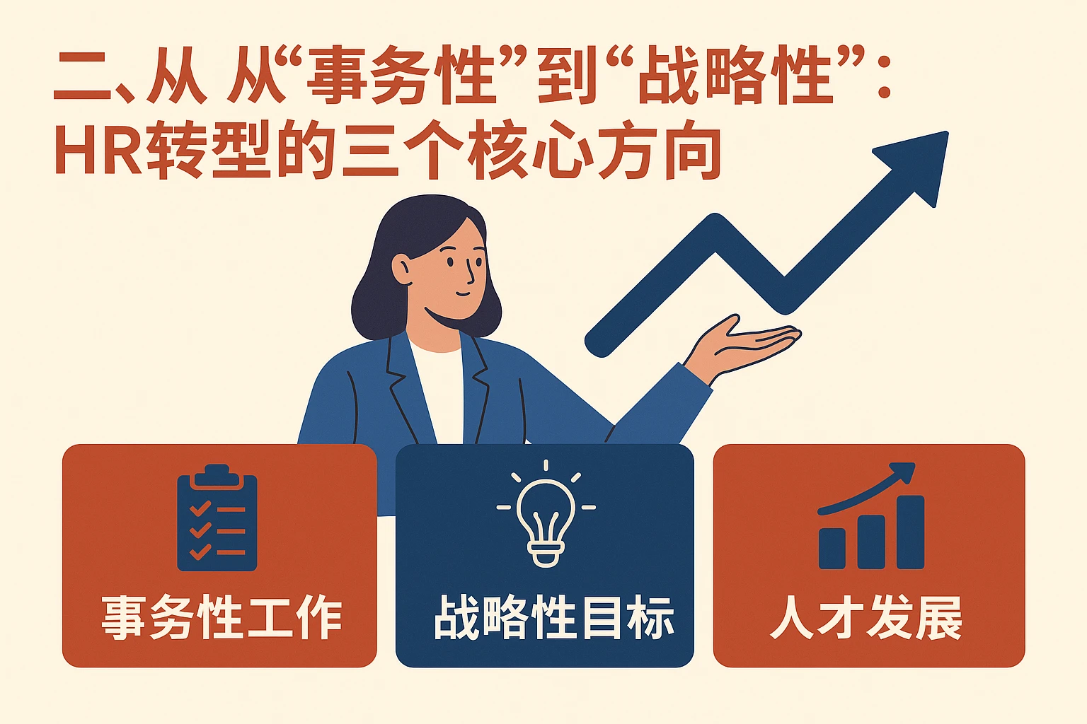 二、从“事务性”到“战略性”：HR转型的三个核心方向