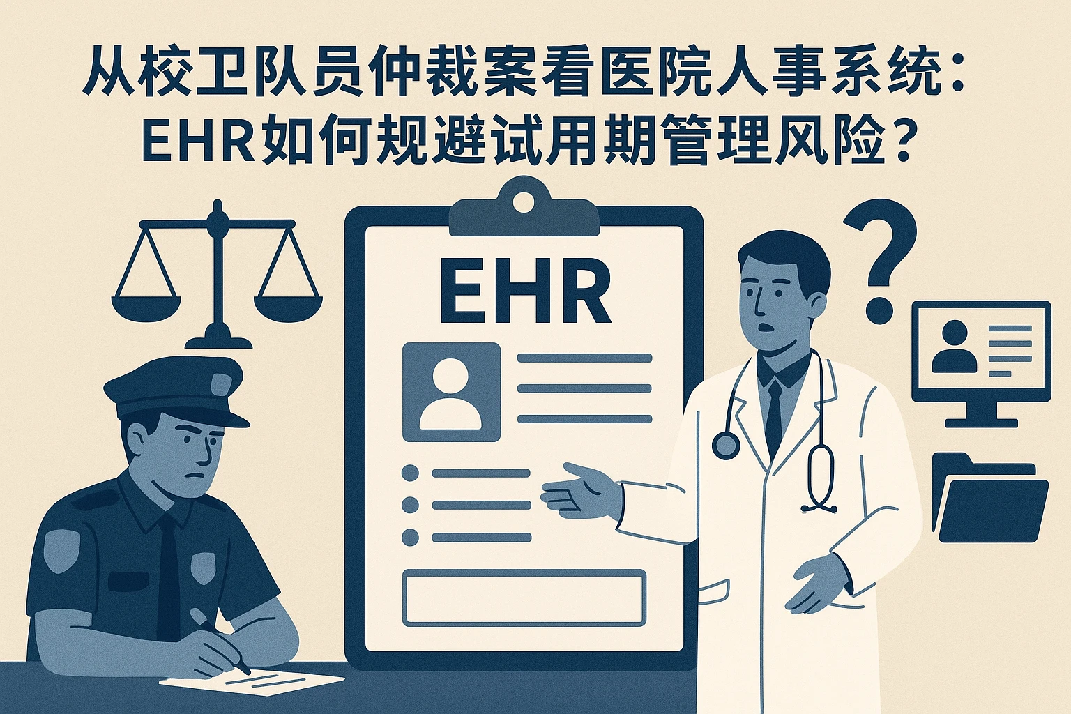 从校卫队员仲裁案看医院人事系统:EHR如何规避试用期管理风险?