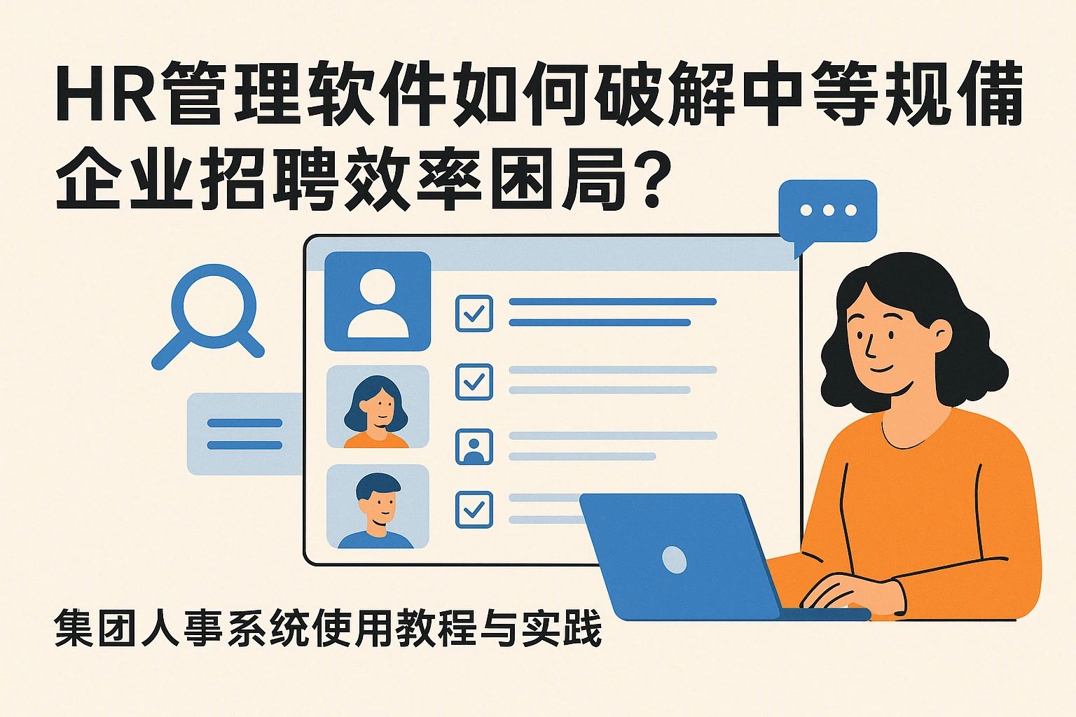 HR管理软件如何破解中等规模企业招聘效率困局?集团人事系统使用教程与实践案例