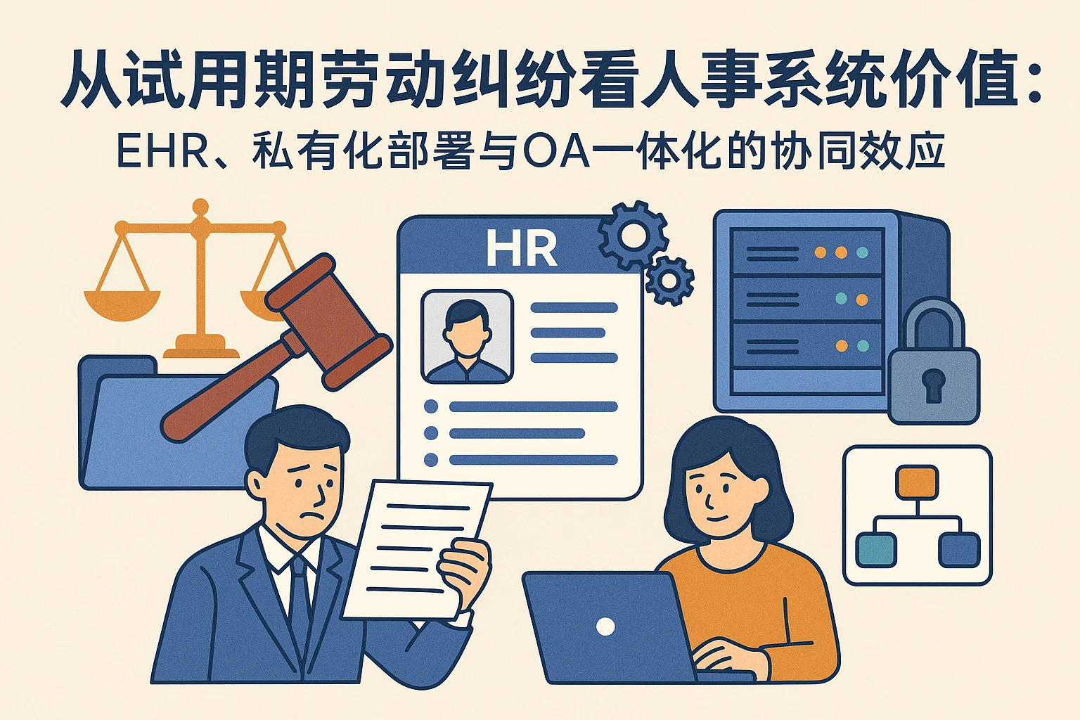 从试用期劳动纠纷看人事系统价值:EHR、私有化部署与OA一体化的协同效应