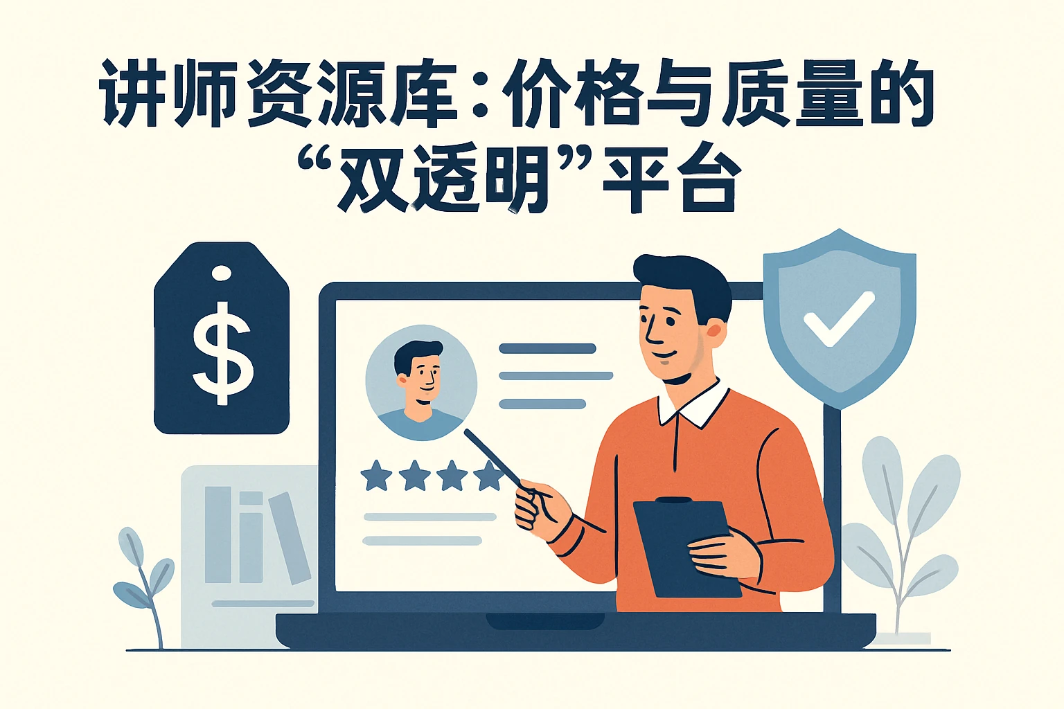 2. 讲师资源库：价格与质量的“双透明”平台
