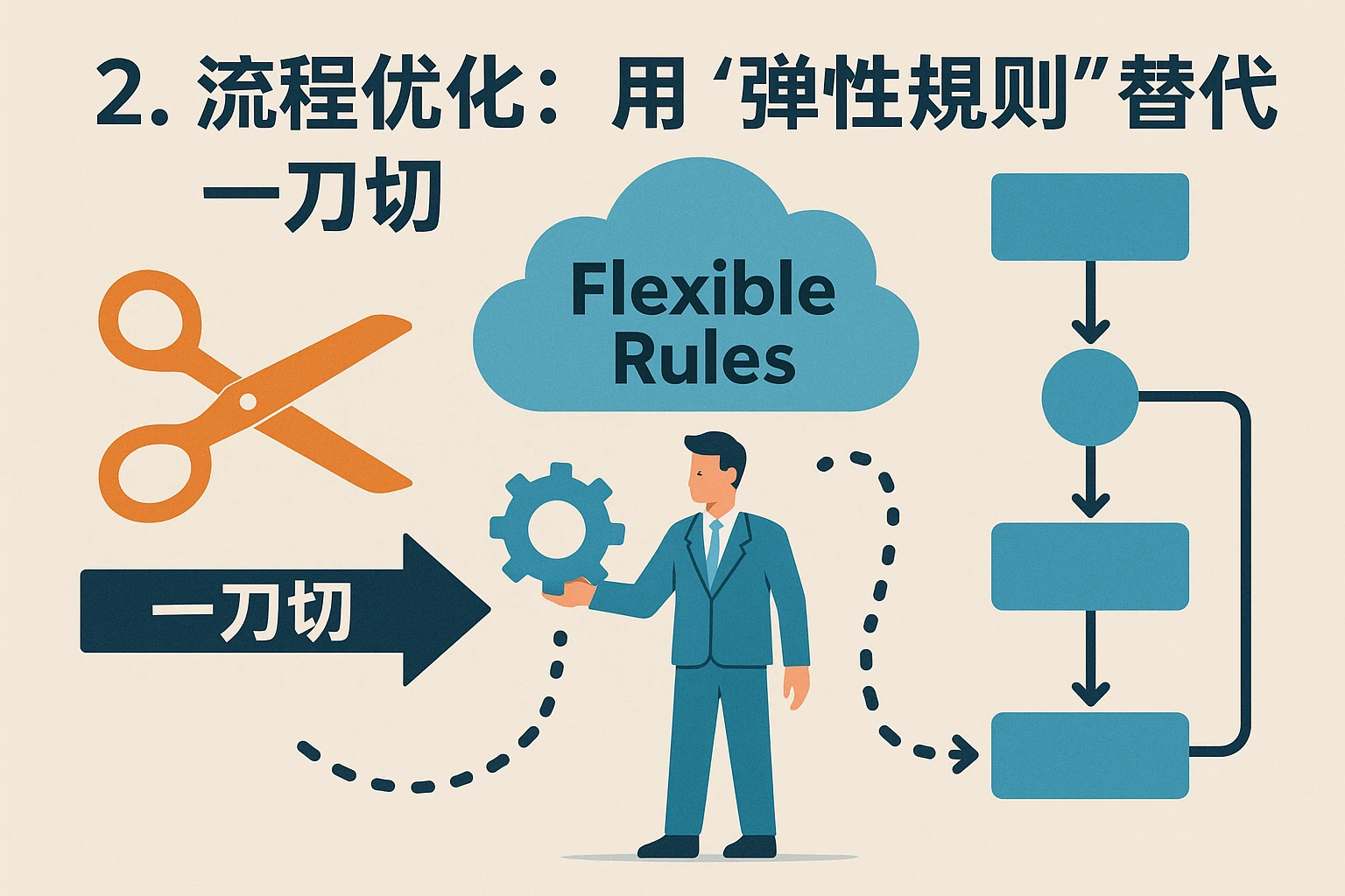 2. 流程优化：用“弹性规则”替代“一刀切”
