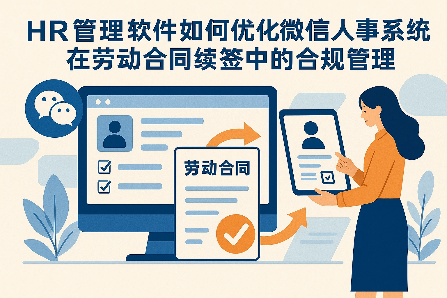 HR管理软件如何优化微信人事系统在劳动合同续签中的合规管理