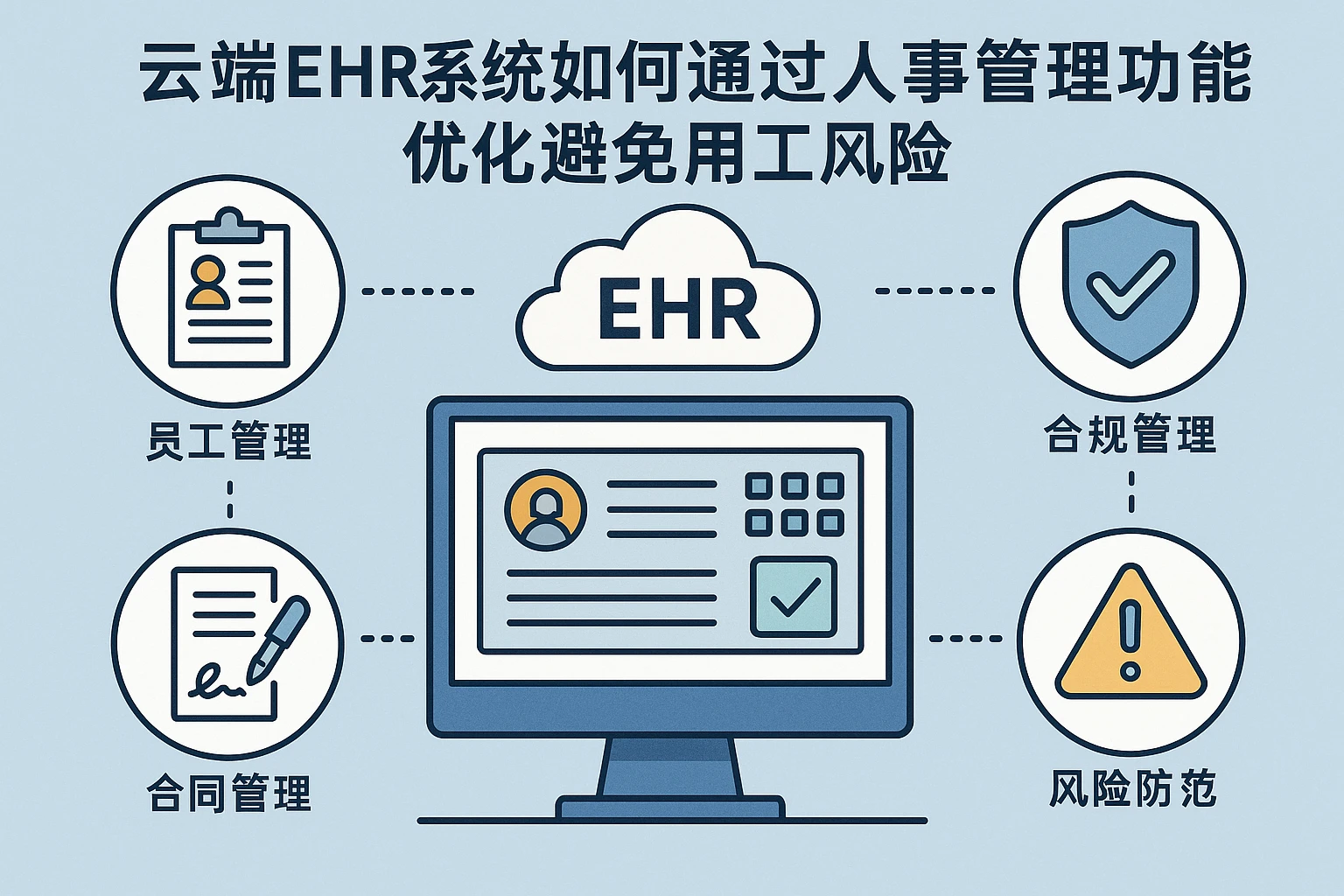 云端EHR系统如何通过人事管理功能优化避免用工风险
