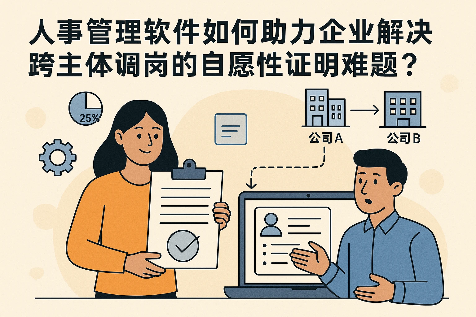 人事管理软件如何助力企业解决跨主体调岗的自愿性证明难题?