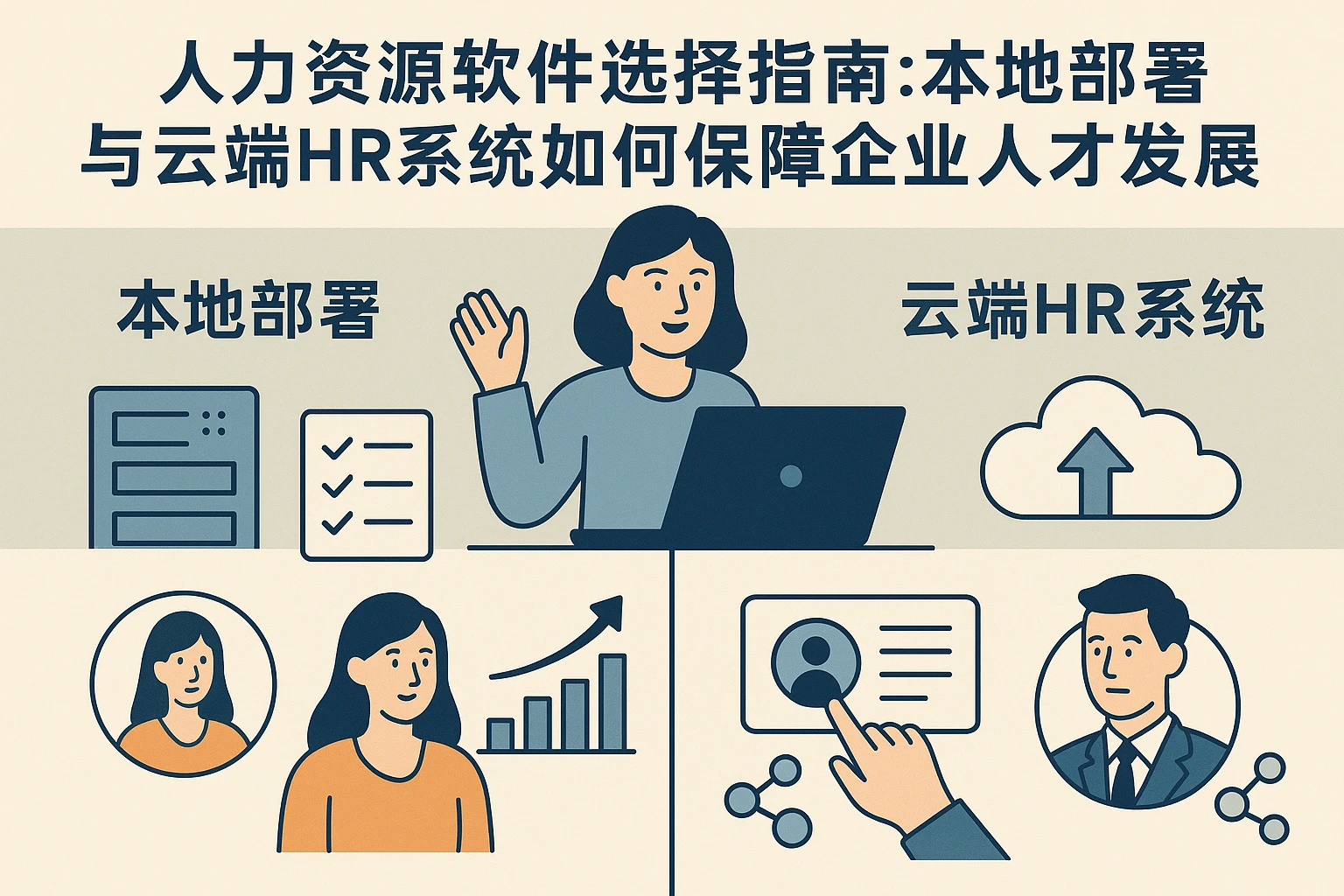 人力资源软件选择指南:本地部署与云端HR系统如何保障企业人才发展