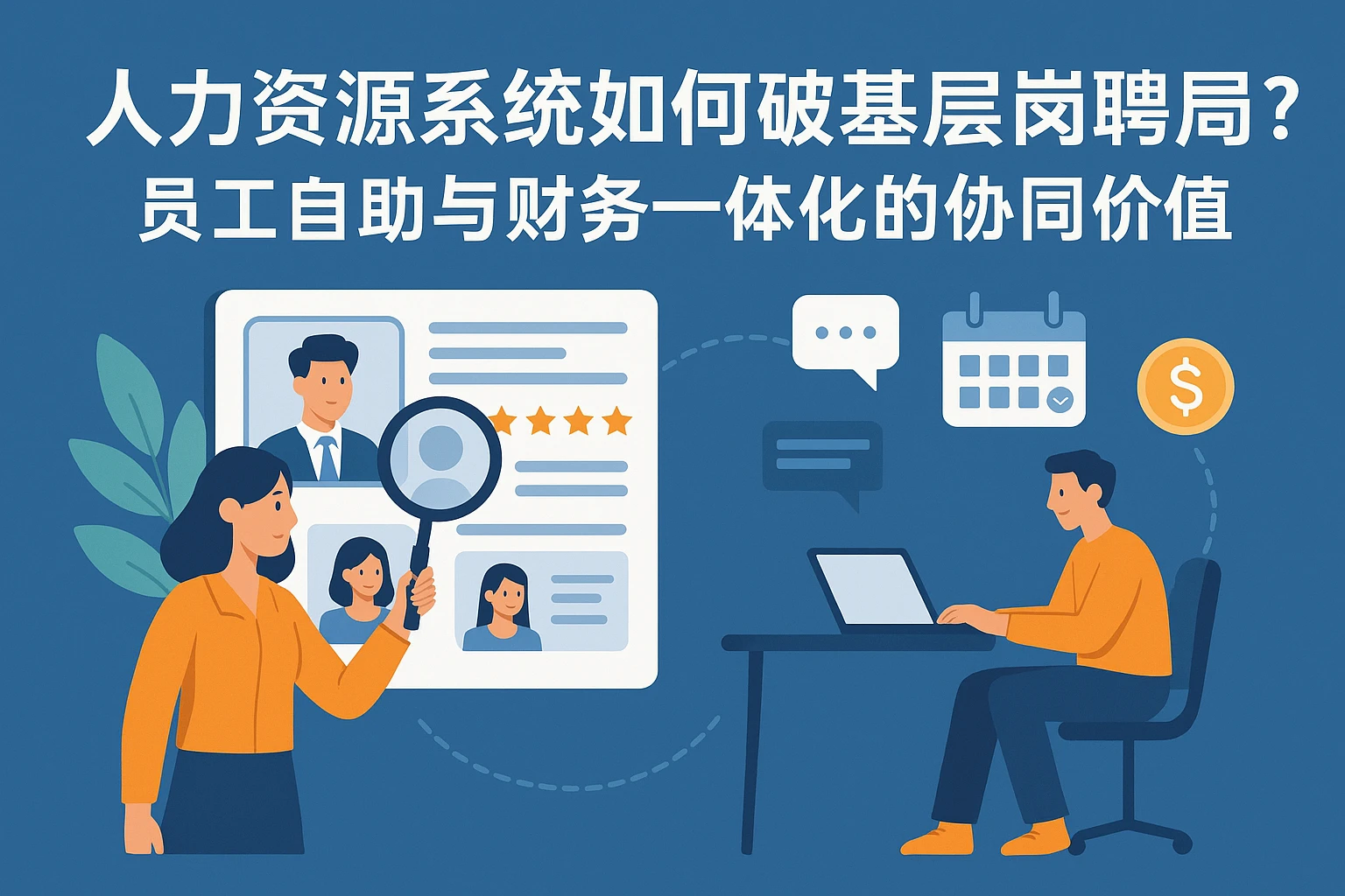 人力资源系统如何破解基层岗位招聘困局？员工自助与财务一体化的协同价值