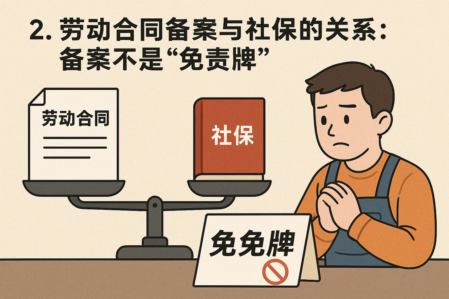 2. 劳动合同备案与社保的关系：备案不是“免责牌”