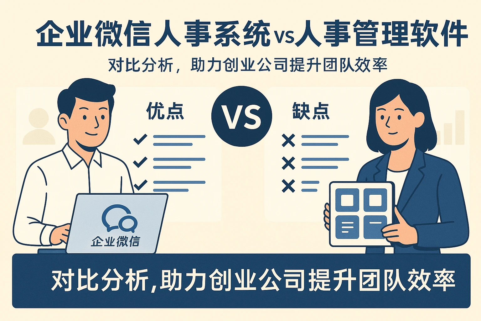 企业微信人事系统与人事管理软件对比分析，助力创业公司提升团队效率