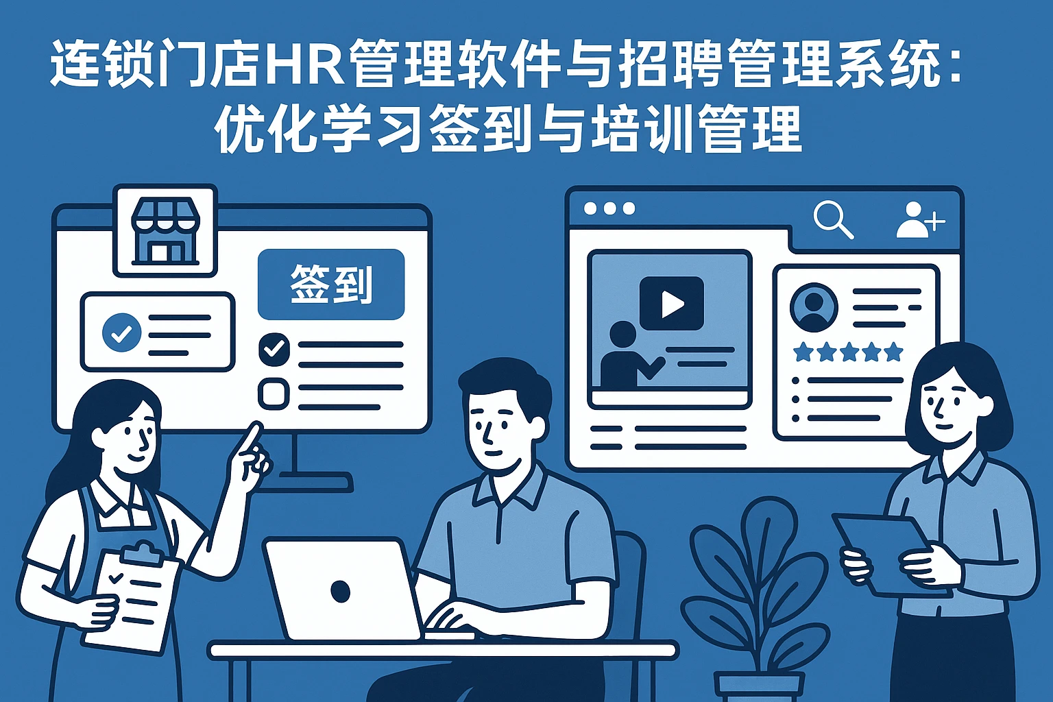 连锁门店HR管理软件与招聘管理系统:优化学习签到与培训管理