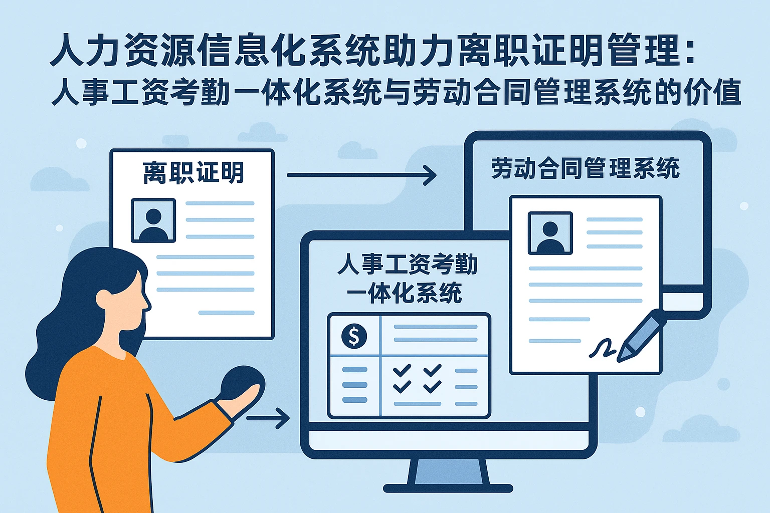 人力资源信息化系统助力离职证明管理：人事工资考勤一体化系统与劳动合同管理系统的价值