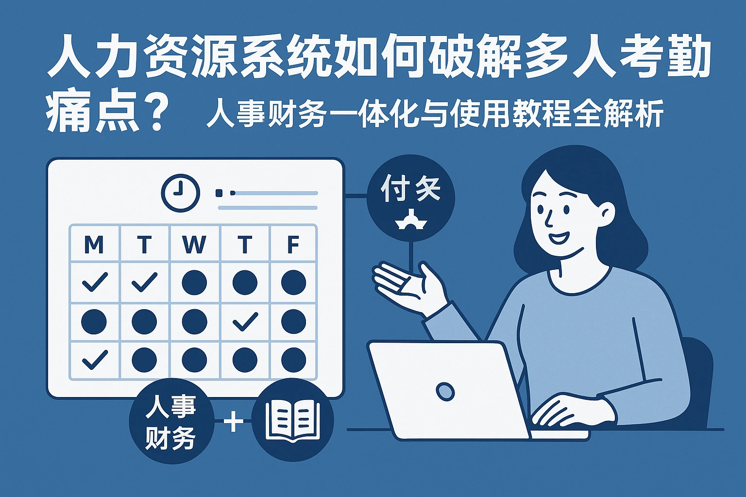人力资源系统如何破解多人考勤痛点?人事财务一体化与使用教程全解析