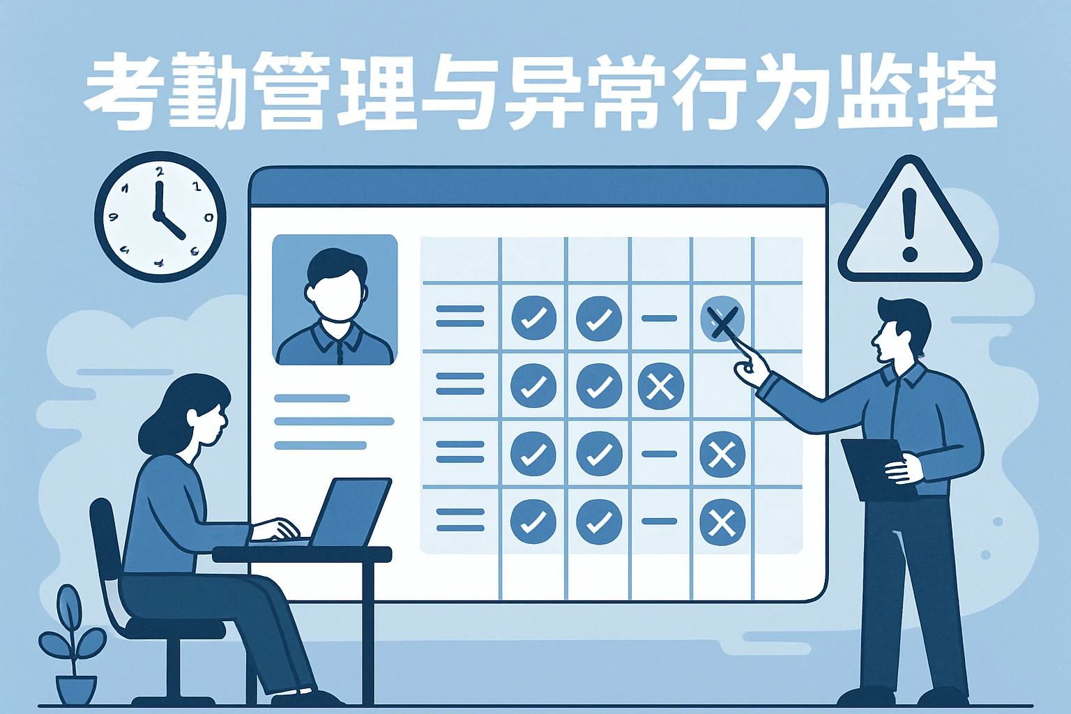 考勤管理与异常行为监控