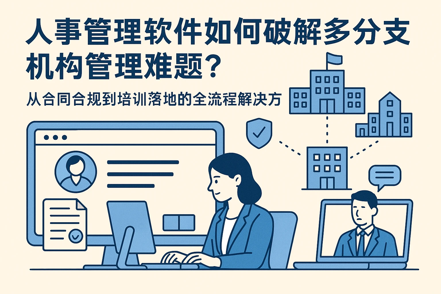 人事管理软件如何破解多分支机构管理难题？从合同合规到培训落地的全流程解决方案
