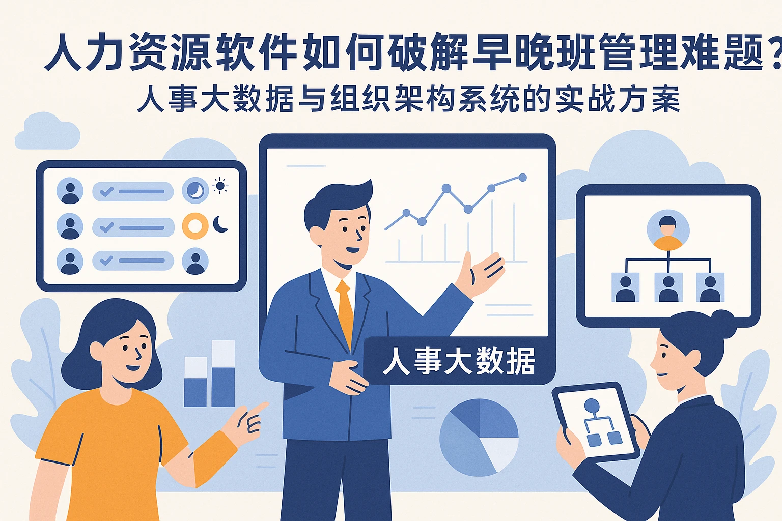 人力资源软件如何破解早晚班管理难题?人事大数据与组织架构系统的实战方案
