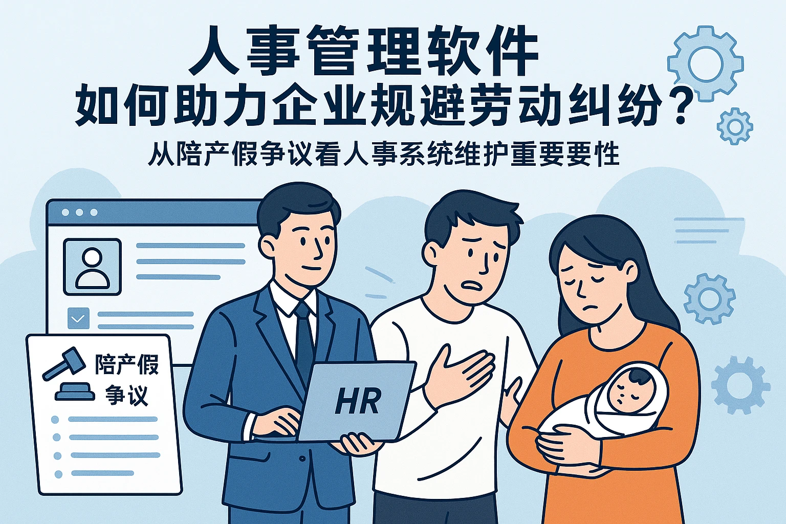 人事管理软件如何助力企业规避劳动纠纷？从陪产假争议看人事系统维护的重要性