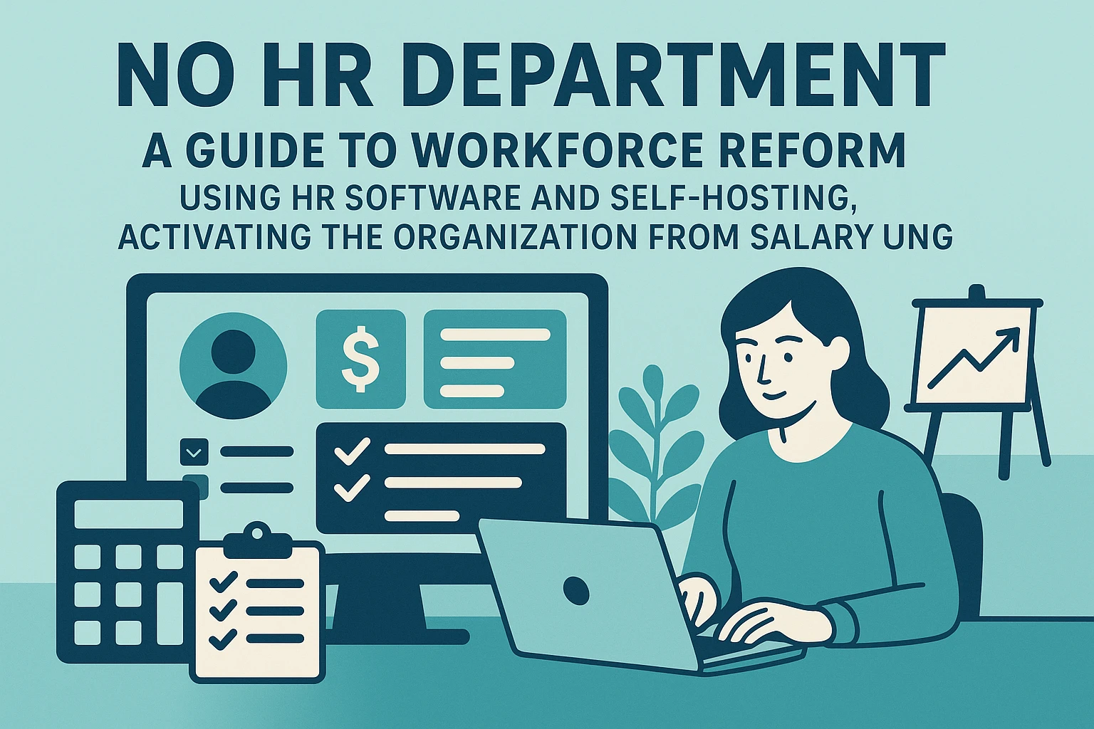 无人事部企业的人事改革指南：用人力资源软件与私有化部署，从薪资到培训激活组织