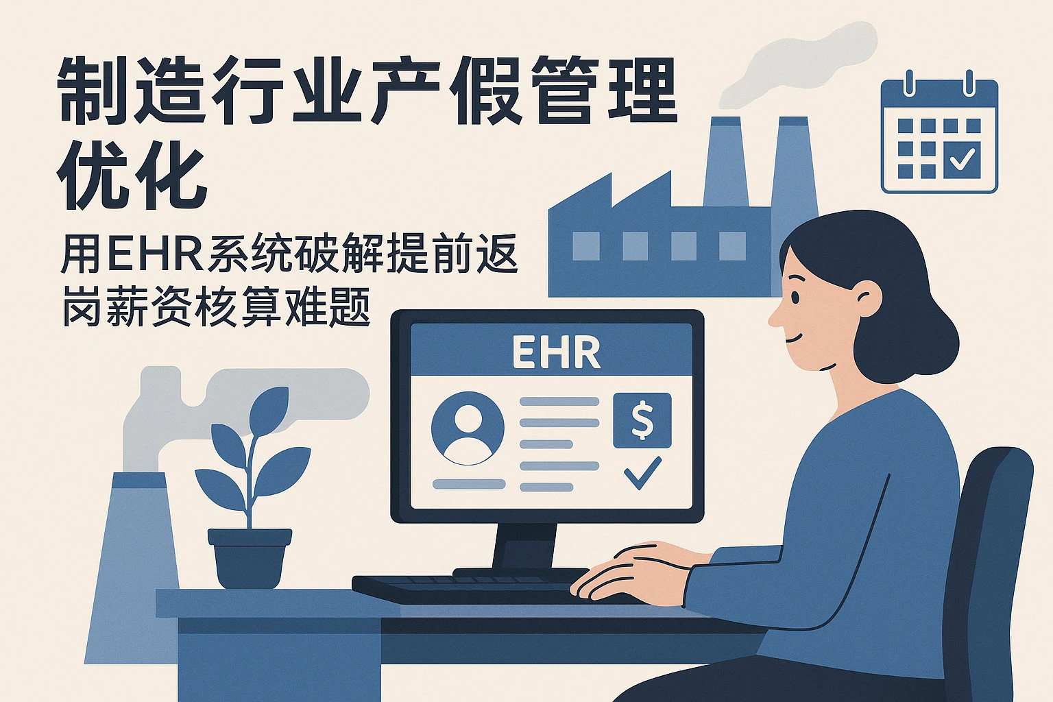 制造行业产假管理优化：用EHR系统破解提前返岗薪资核算难题