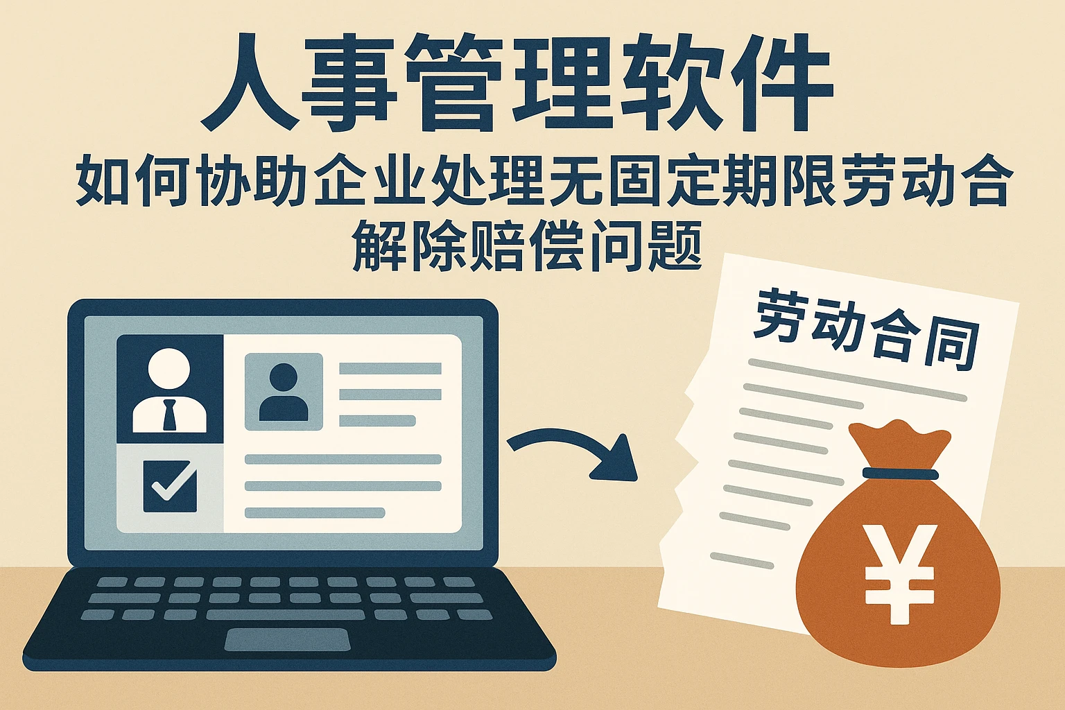 人事管理软件如何协助企业处理无固定期限劳动合同解除赔偿问题