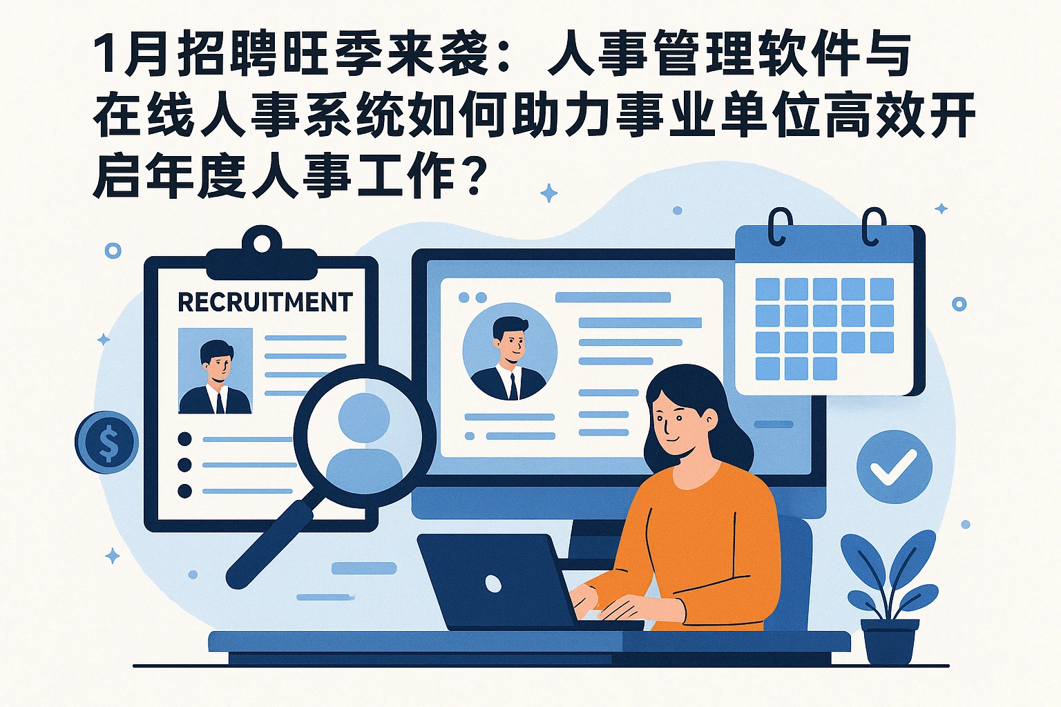 1月招聘旺季来袭:人事管理软件与在线人事系统如何助力事业单位高效开启年度人事工作?