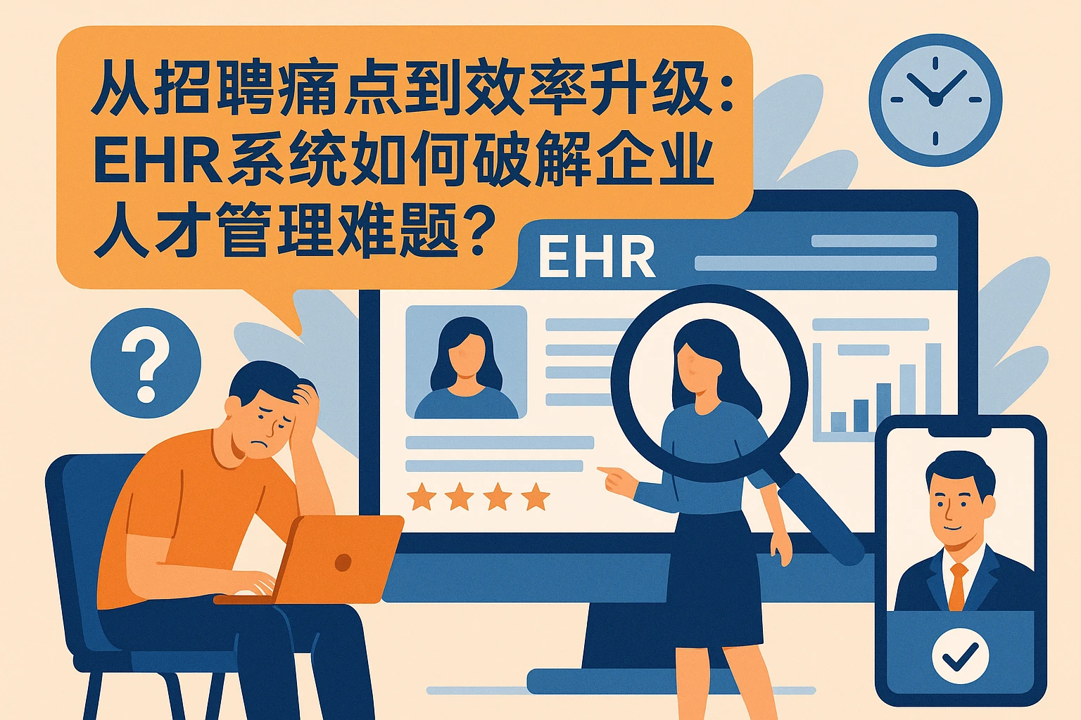 从招聘痛点到效率升级:ehr系统如何破解企业人才管理难题?