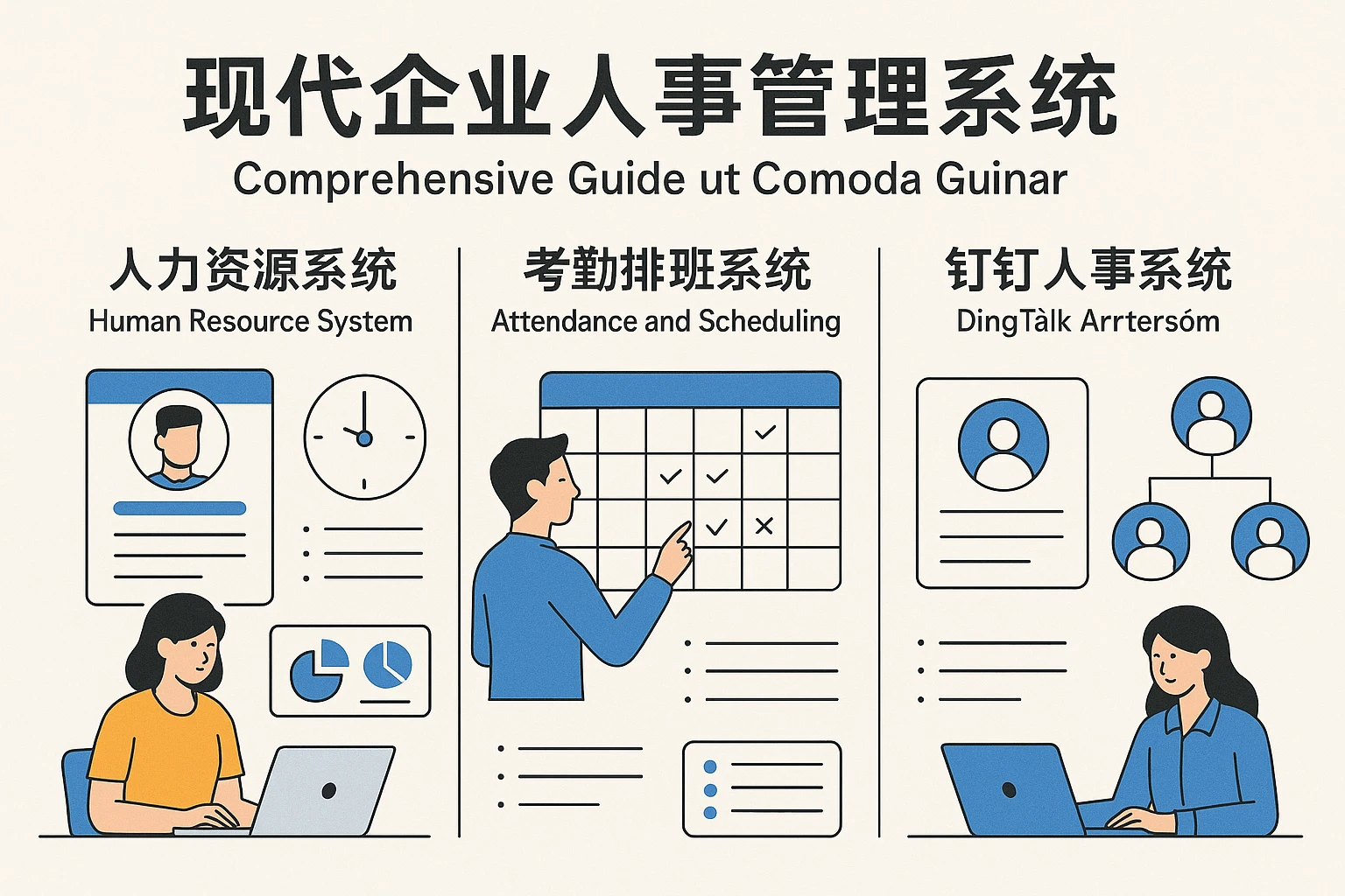 现代企业人事管理系统：人力资源系统、考勤排班系统与钉钉人事系统的综合指南