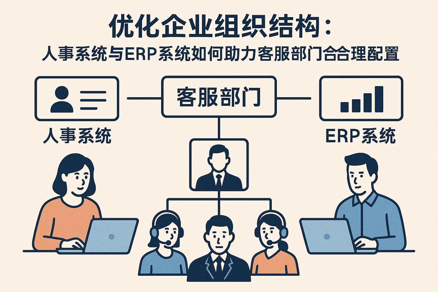 优化企业组织结构：人事系统与ERP系统如何助力客服部门合理配置