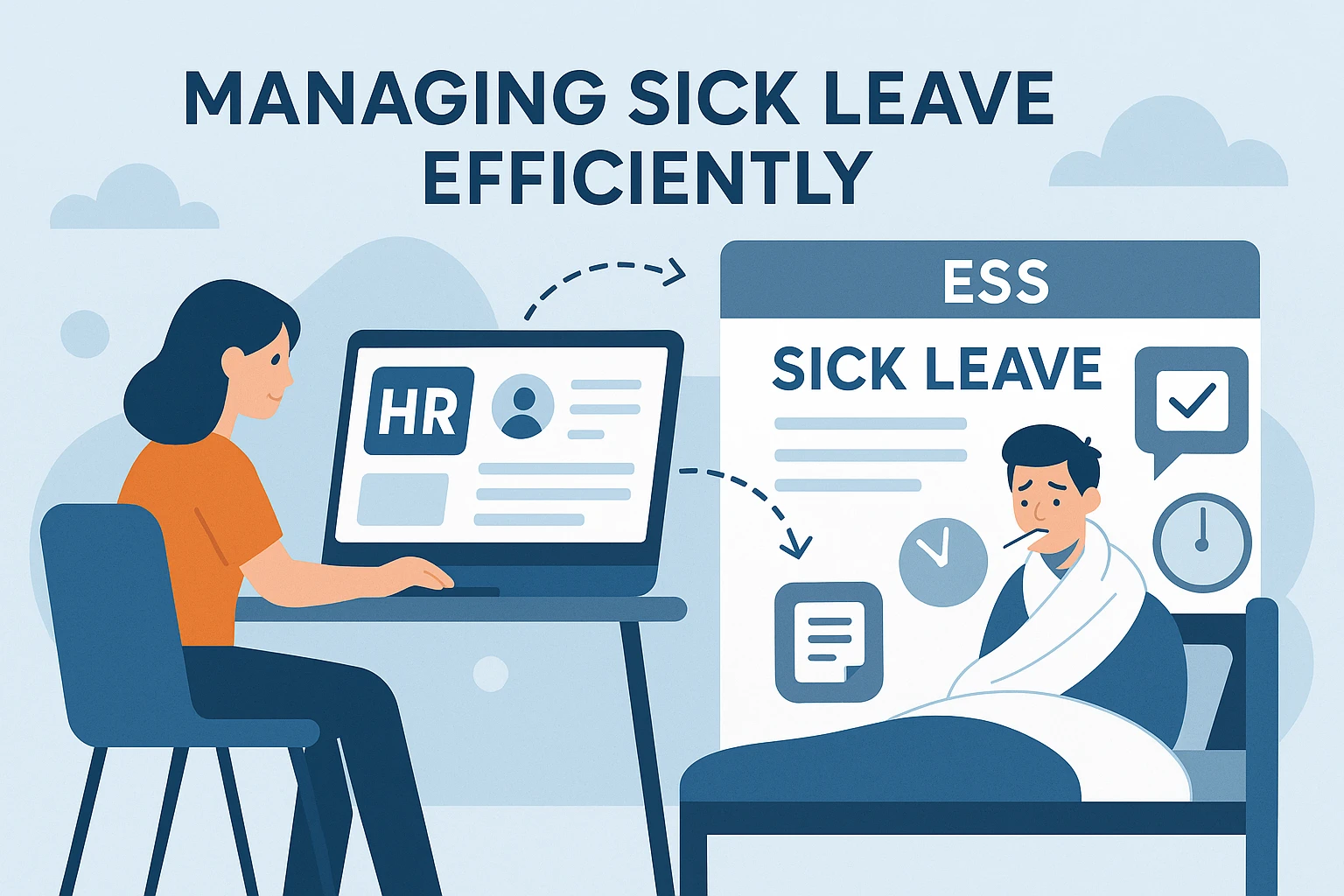 如何通过人力资源软件与员工自助系统高效处理病假管理难题