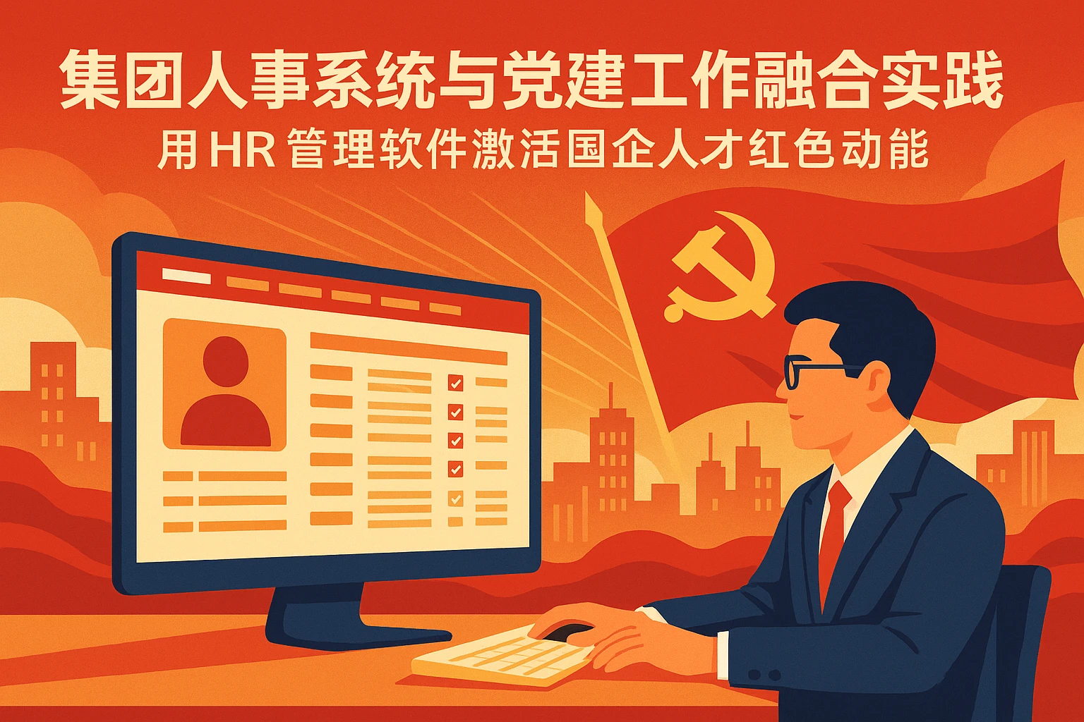 集团人事系统与党建工作融合实践:用HR管理软件激活国企人才红色动能