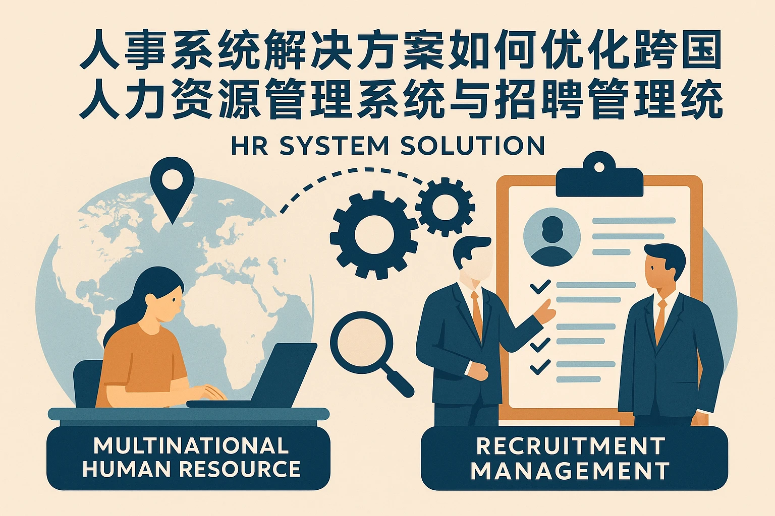 人事系统解决方案如何优化跨国人力资源管理系统与招聘管理系统