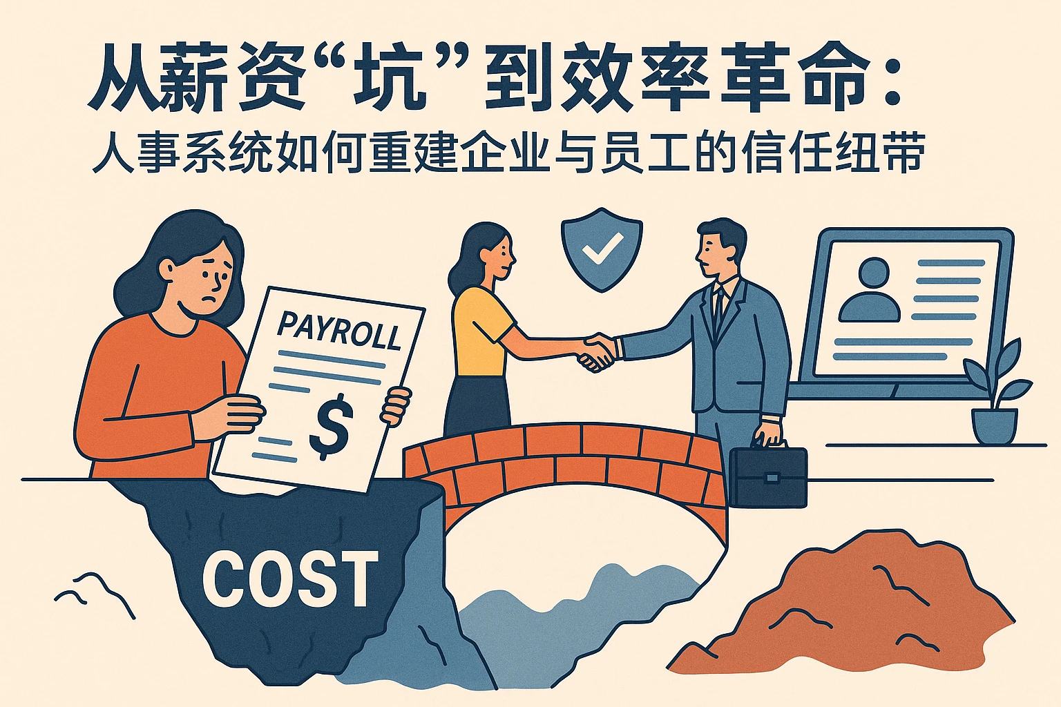 从薪资“坑”到效率革命：人事系统如何重建企业与员工的信任纽带