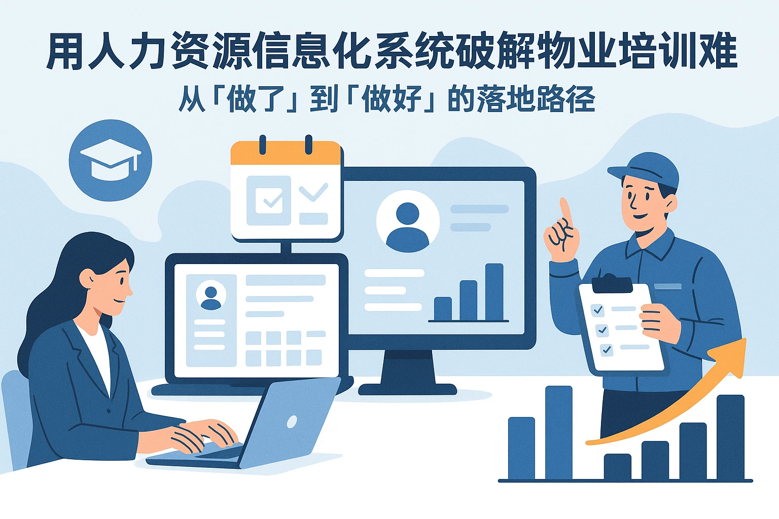 用人力资源信息化系统破解物业培训难题：从「做了」到「做好」的落地路径