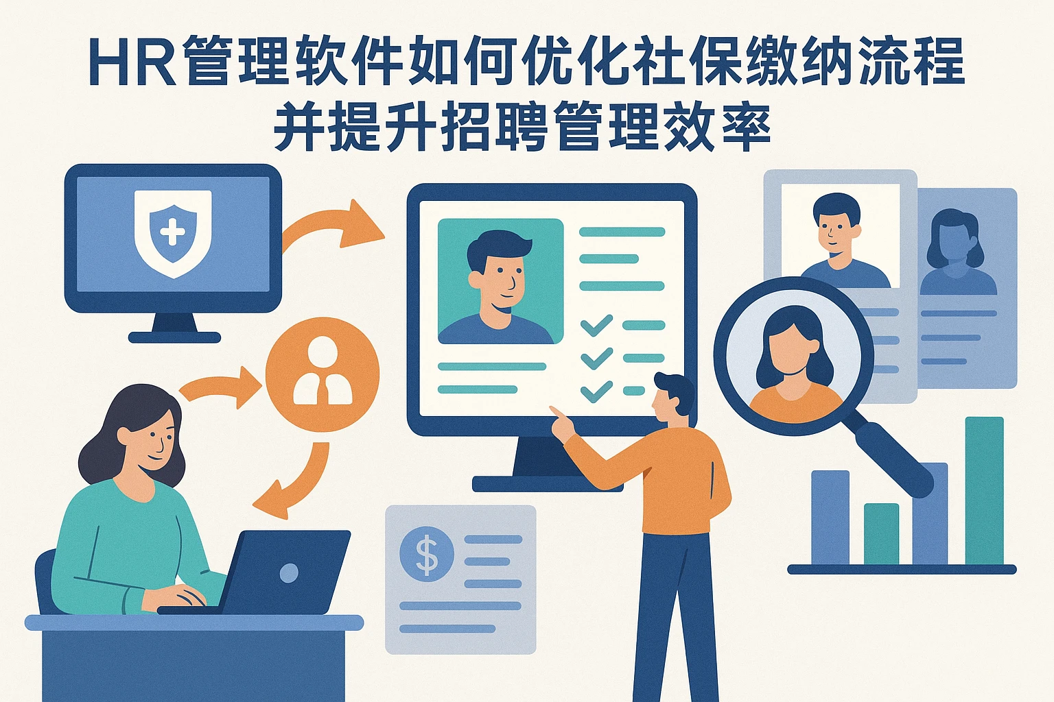 HR管理软件如何优化社保缴纳流程并提升招聘管理效率