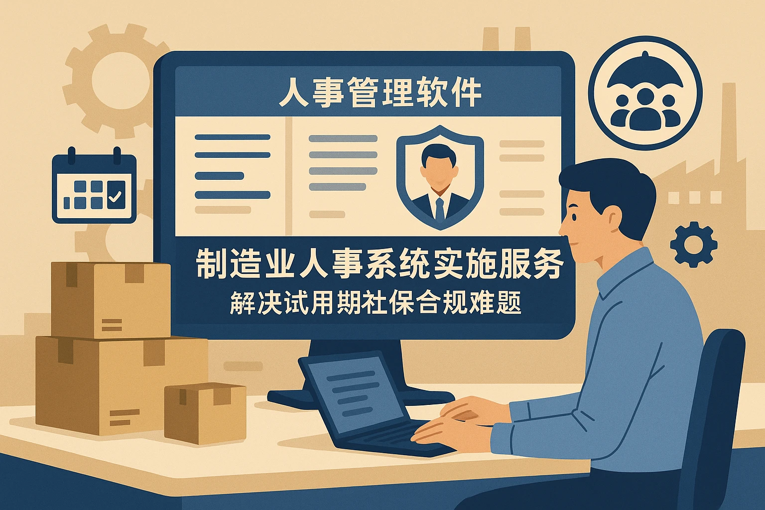 制造业人事系统实施服务：解决试用期社保合规难题的人事管理软件方案