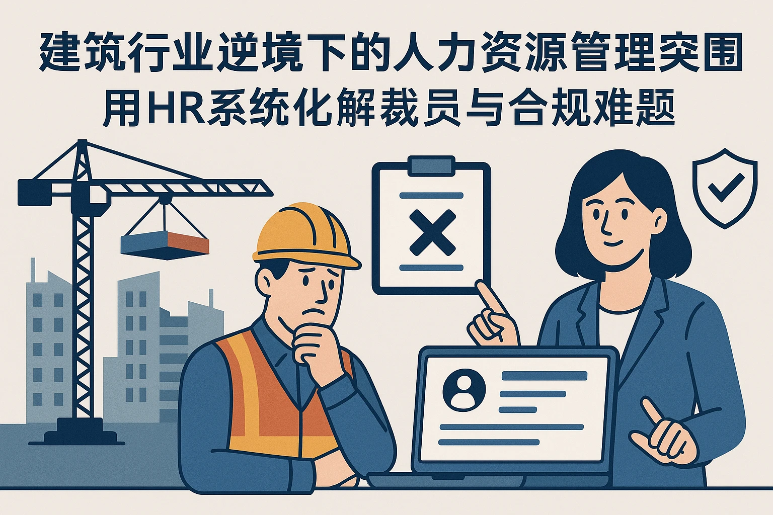 建筑行业逆境下的人力资源管理突围：用HR系统化解裁员与合规难题