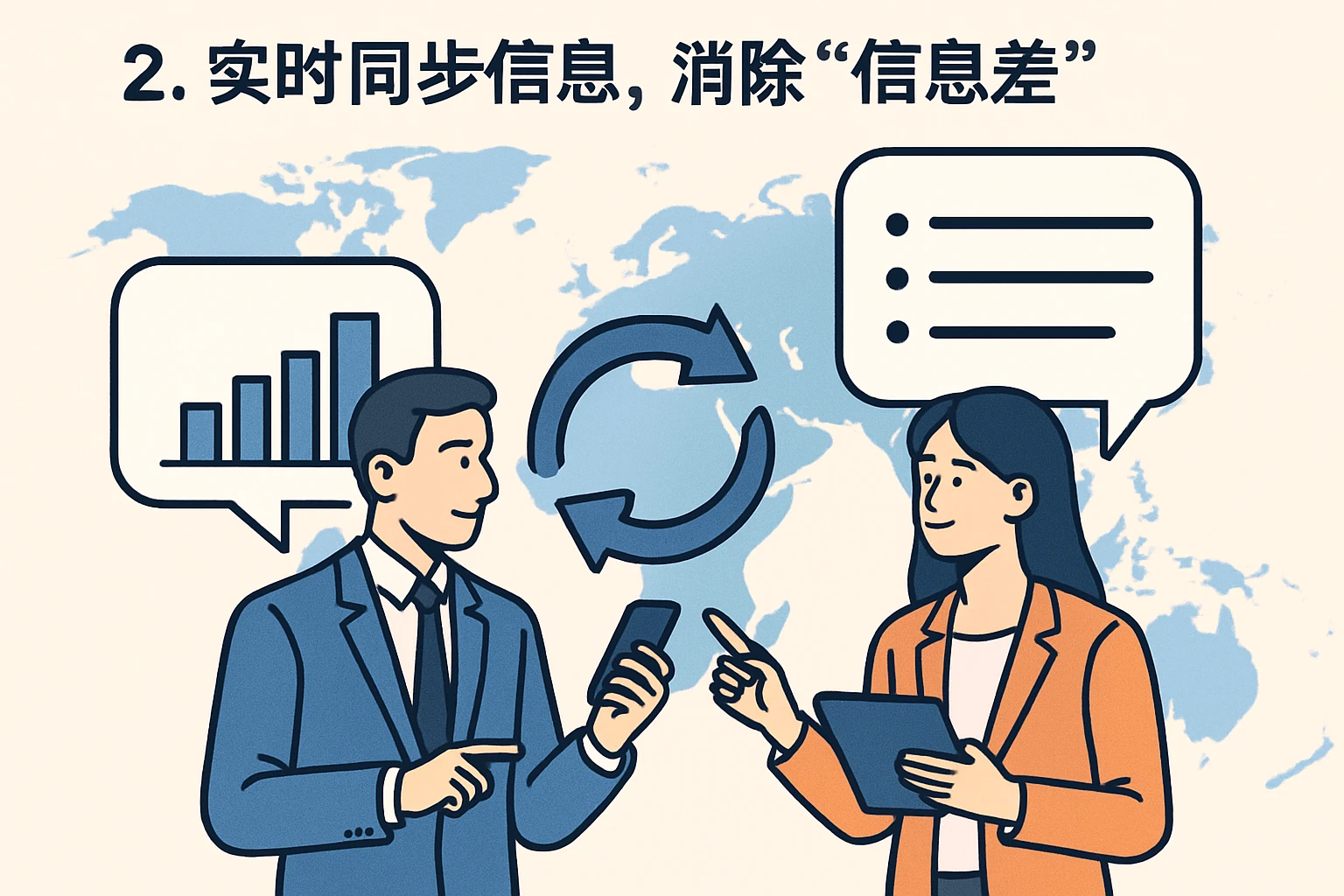 2. 实时同步信息,消除“信息差”