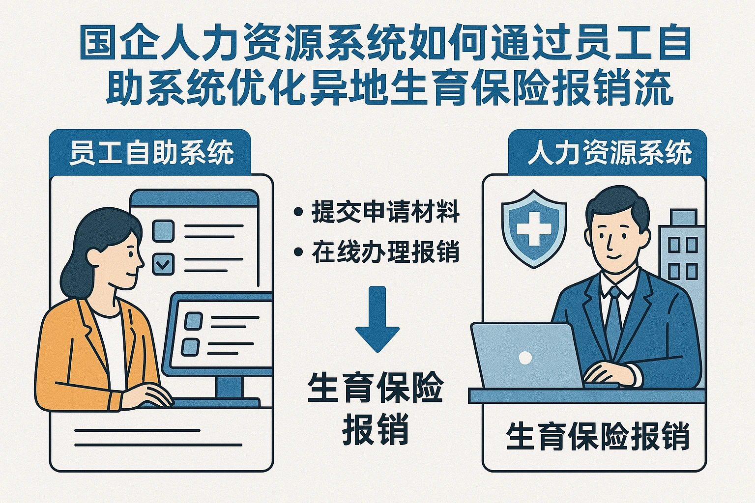 国企人力资源系统如何通过员工自助系统优化异地生育保险报销流程