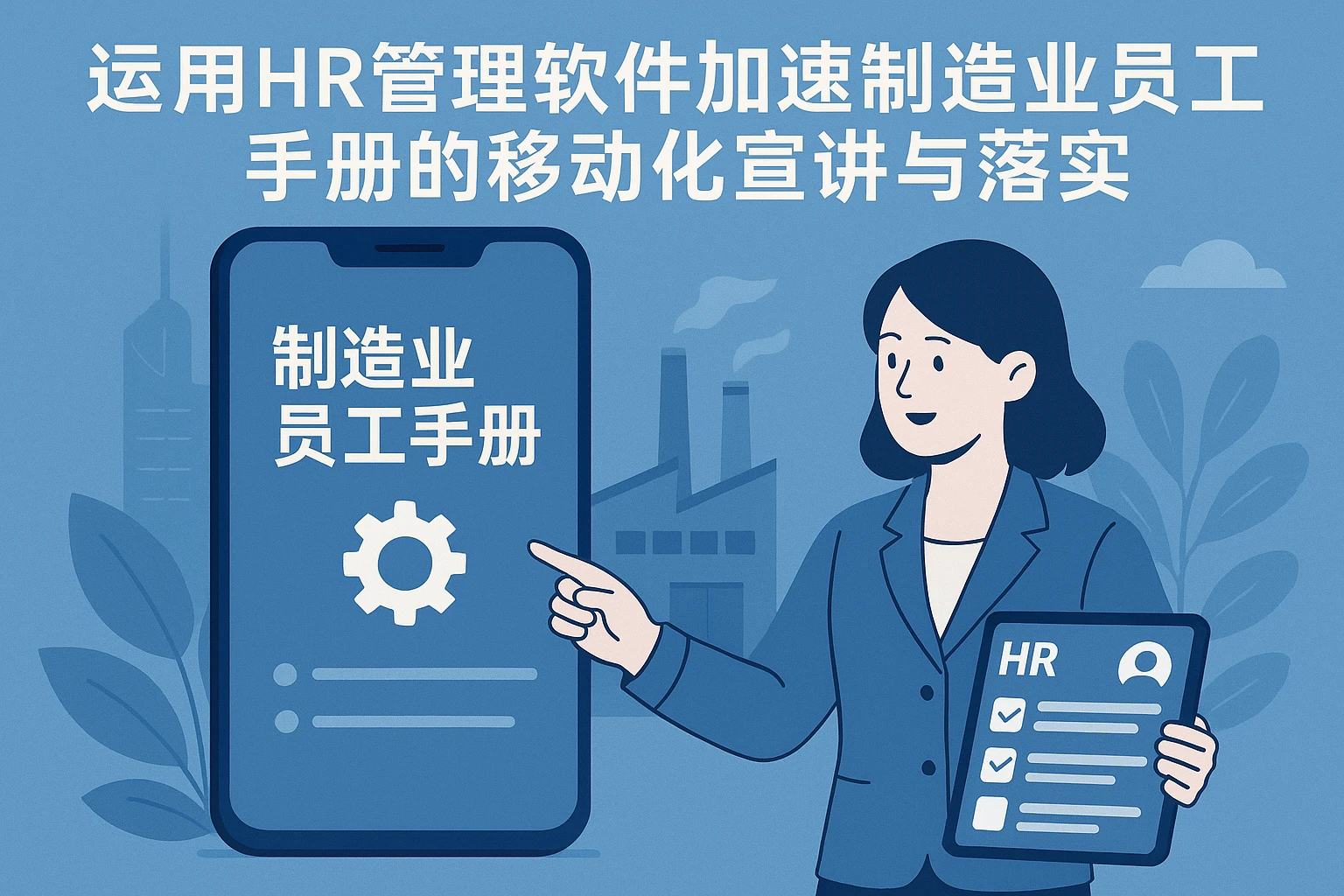 运用HR管理软件加速制造业员工手册的移动化宣讲与落实