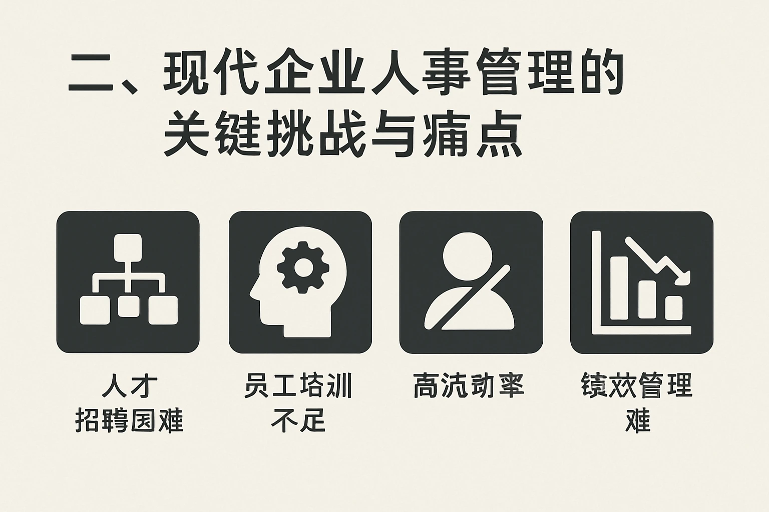 二、现代企业人事管理的关键挑战与痛点