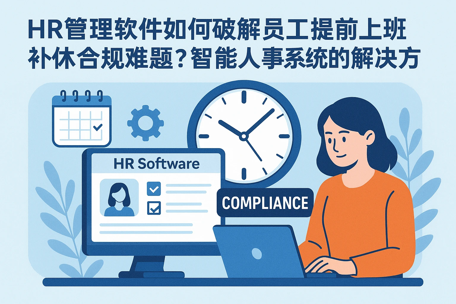 HR管理软件如何破解员工提前上班补休合规难题？智能人事系统的解决方案