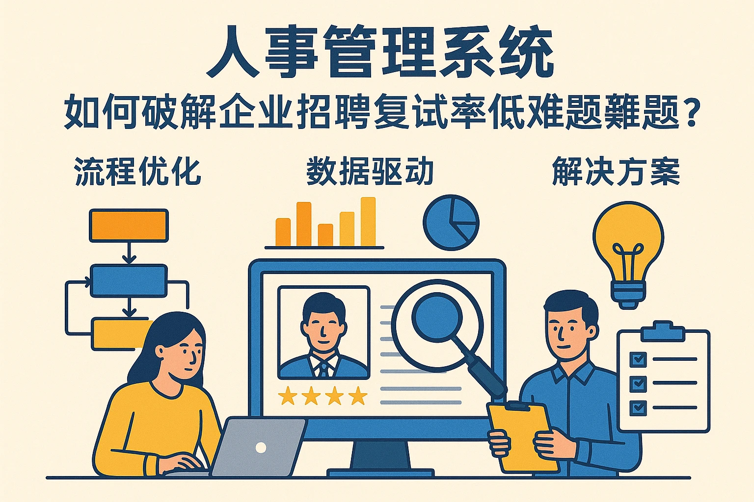 人事管理系统如何破解企业招聘复试率低难题？从流程优化到数据驱动的解决方案