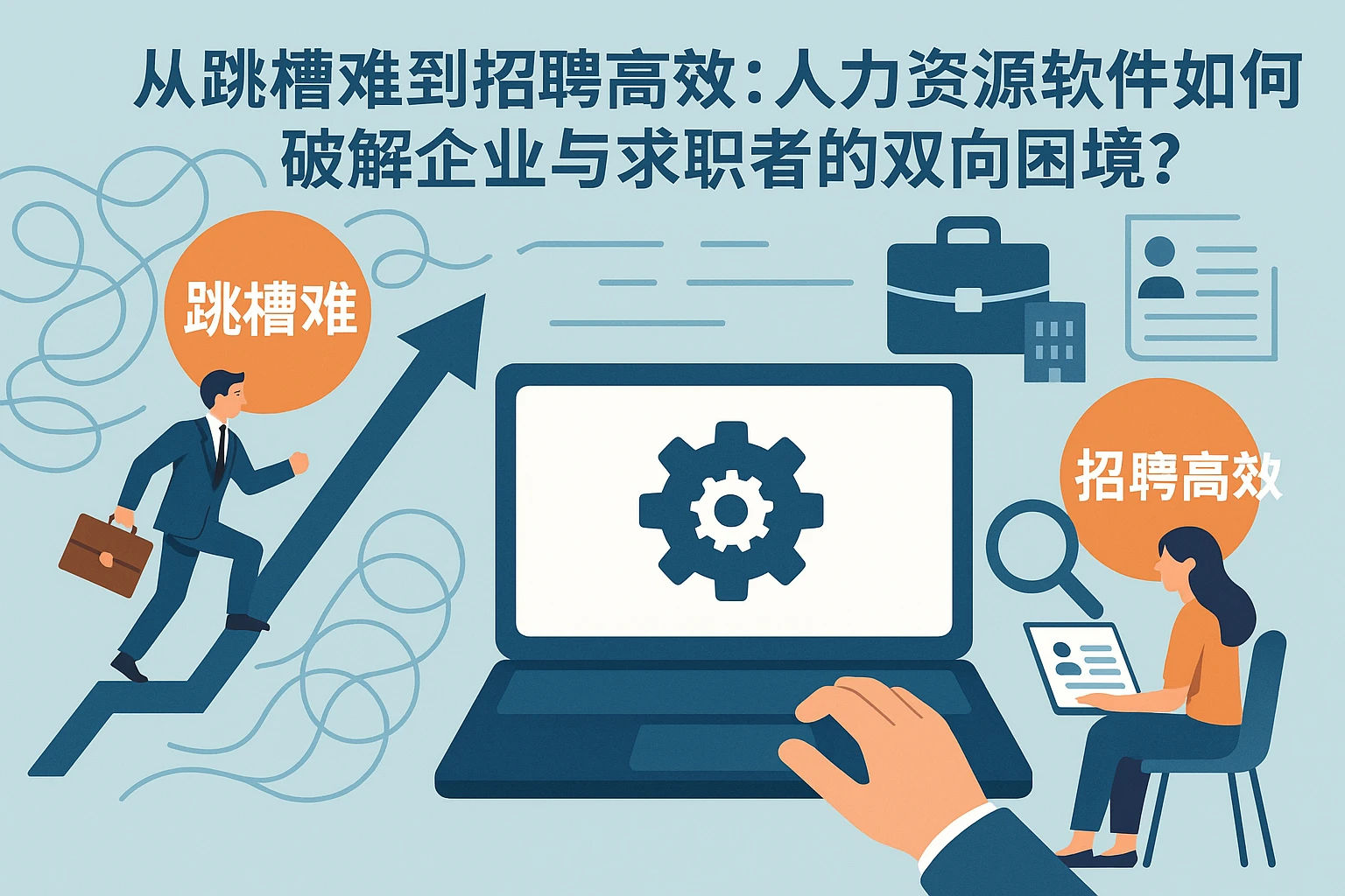 从跳槽难到招聘高效:人力资源软件如何破解企业与求职者的双向困境?