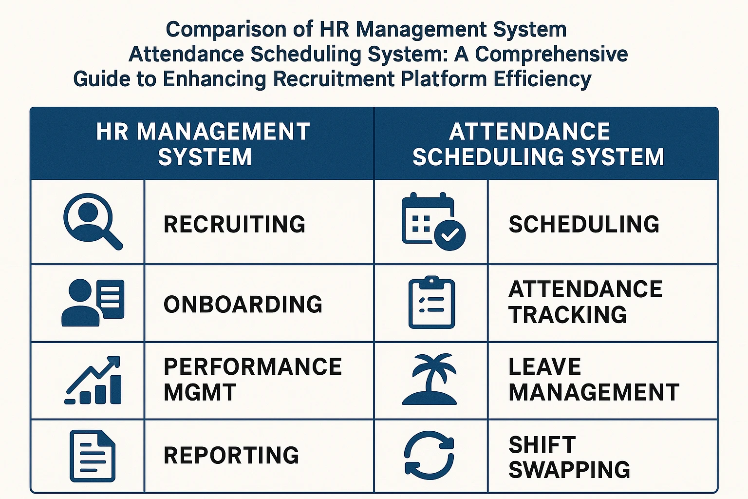人力资源管理系统与考勤排班系统功能比较：提升招聘平台使用效率的全方位指南