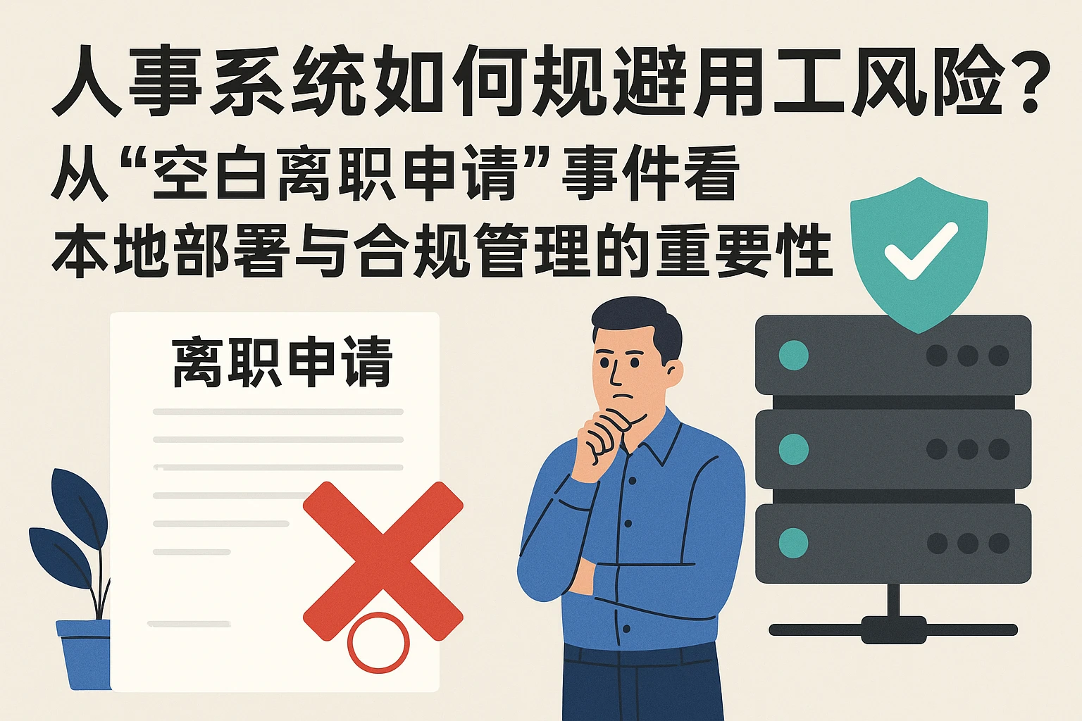 人事系统如何规避用工风险？从“空白离职申请”事件看本地部署与合规管理的重要性