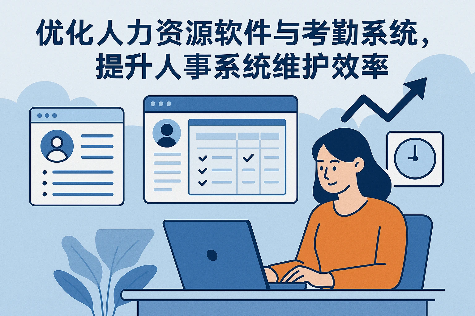 优化人力资源软件与考勤系统，提升人事系统维护效率