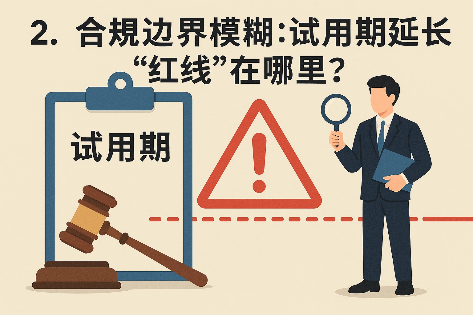 2. 合规边界模糊:试用期延长的“红线”在哪里?