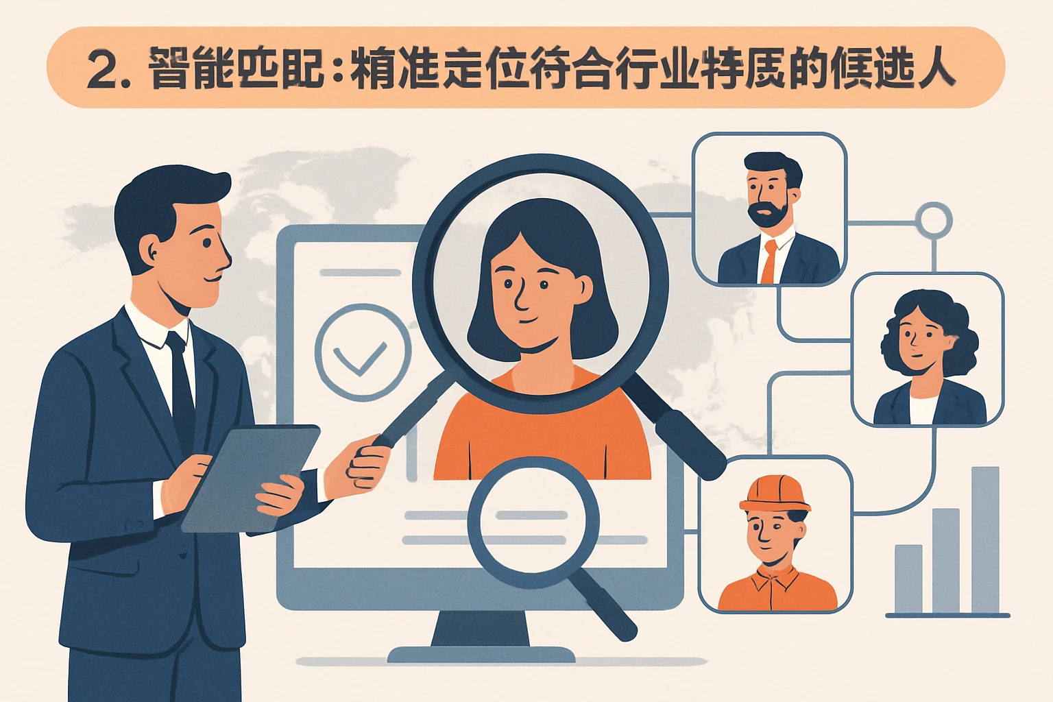 2. 智能匹配：精准定位符合行业特质的候选人
